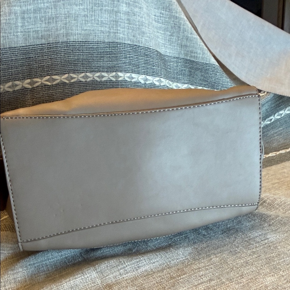 Bebe Taupe Satchel with Tassel Accent - Picture 4 of 7